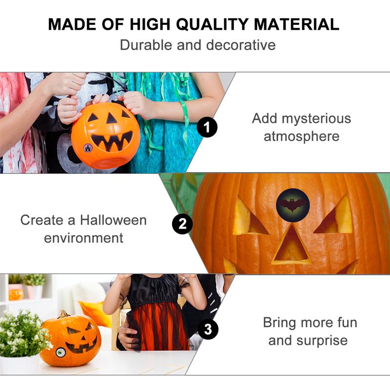 10 vellen halloween-tasstickers met zelfklevende etiketten (geassorteerde kleuren)