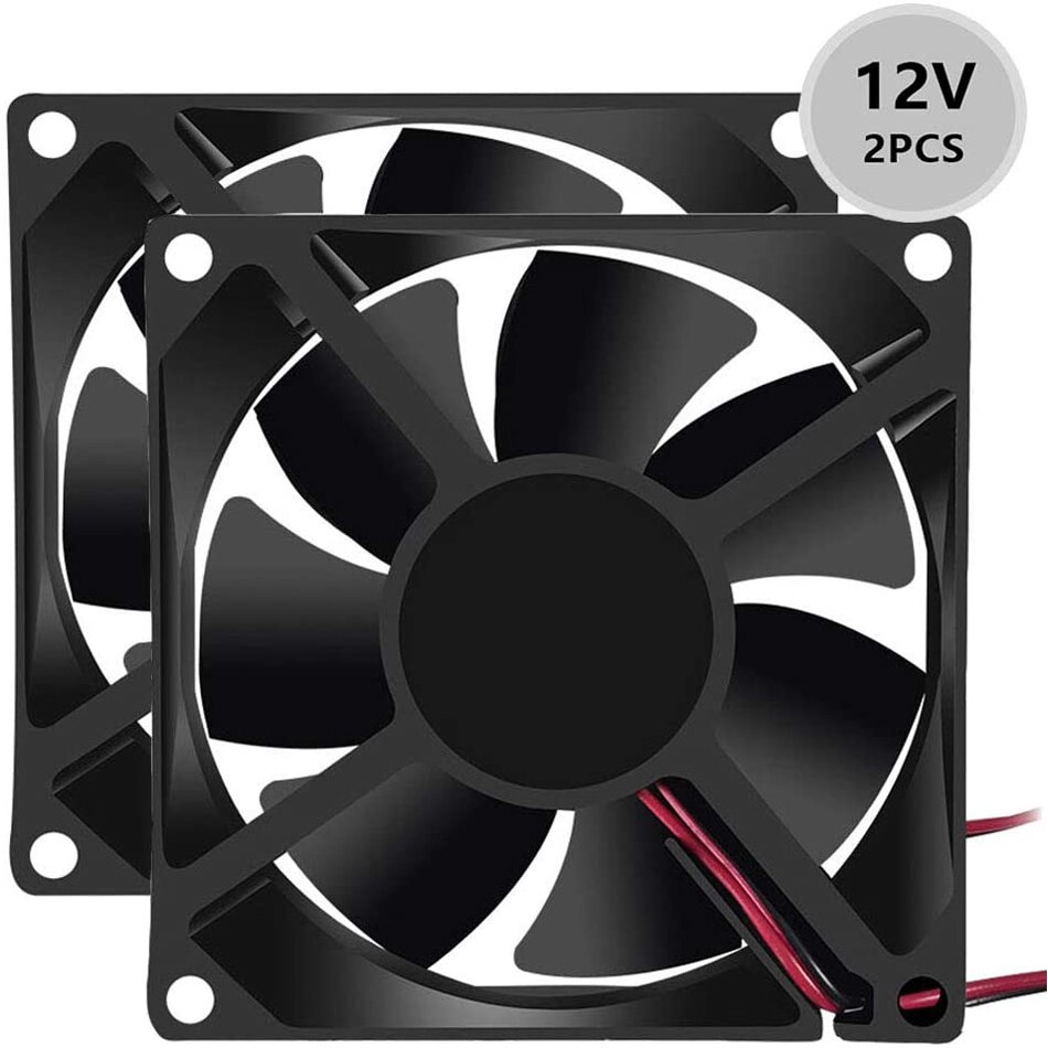 80mm x 80mm x 25mm Fan DC 24V 12V 8025 Brushless Cooling Fan for Cooling PC Computer Case CPU Coolers Radiators 2pin