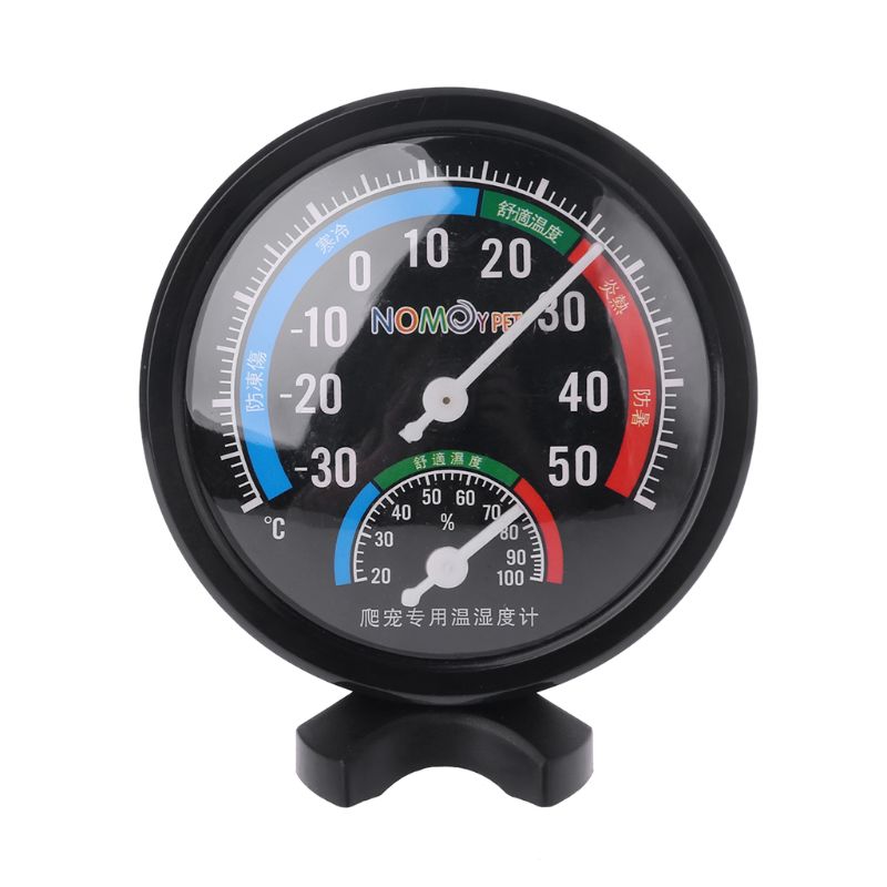 Reptile Temperature Thermometer Humidity Hygrometer Gauge Vivarium Tank Supplies 85WC