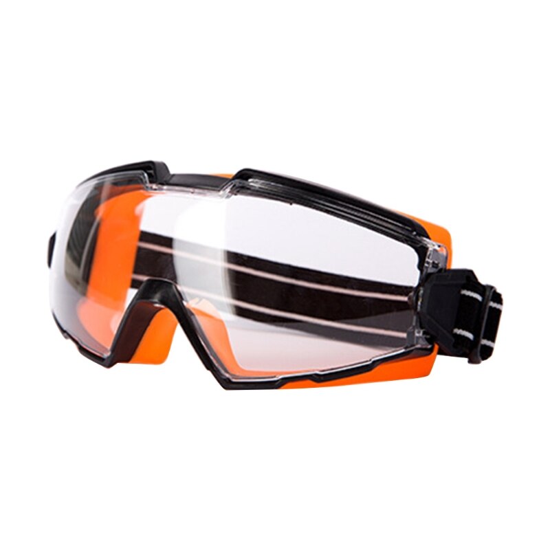 Gafas de seguridad completamente cerradas, protección de todas las direcciones para soldadura Industrial: Orange