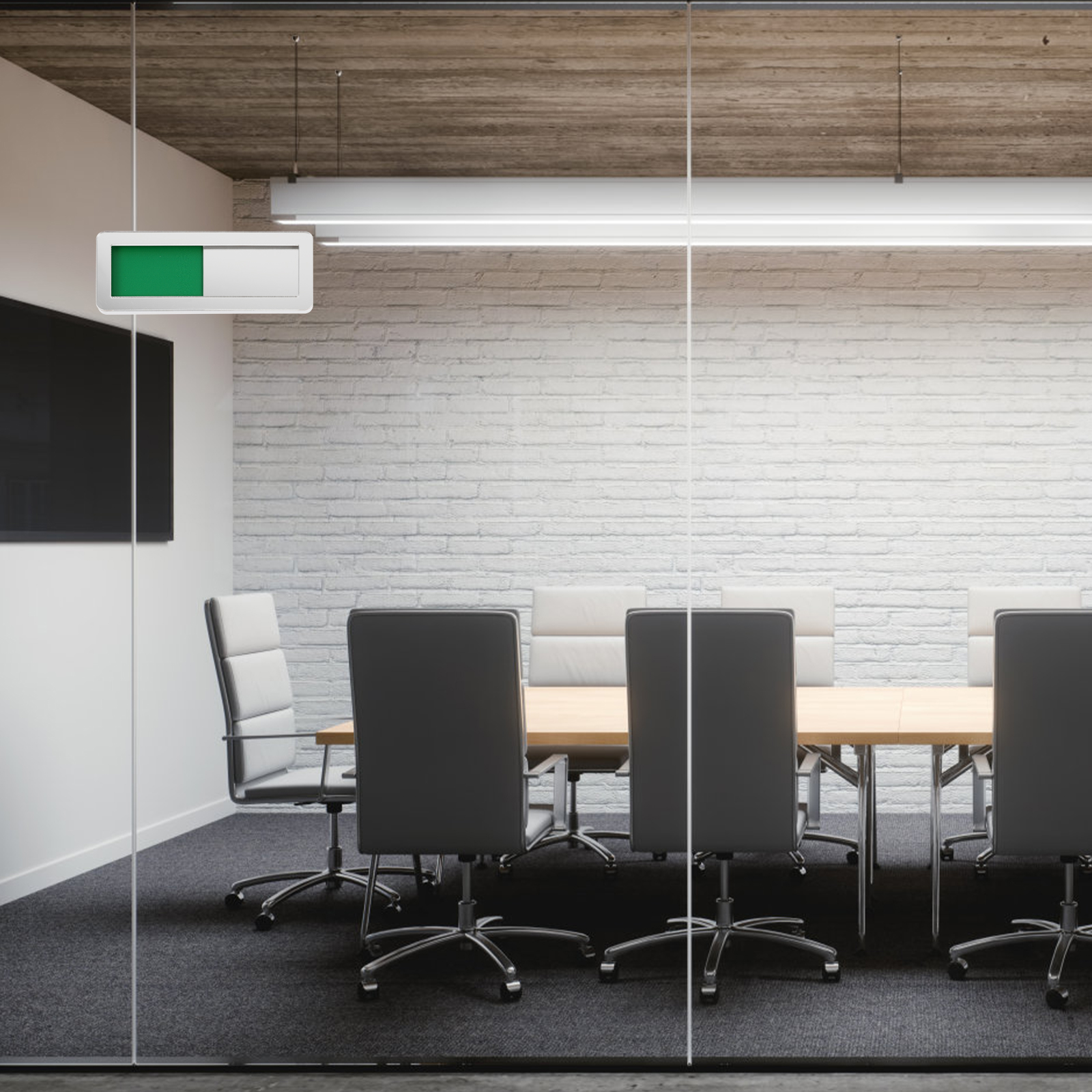 Acrylic Privacy Sign For Conference Room Meeting Room Door Sign Slide Red Green Office Signs Plaques Home Decor