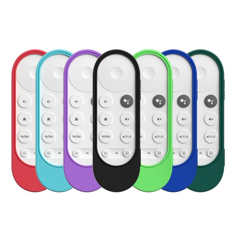 Silikone taske til chromecast med google tv stemme fjernbetjening med loop anti-mistet silikone taske