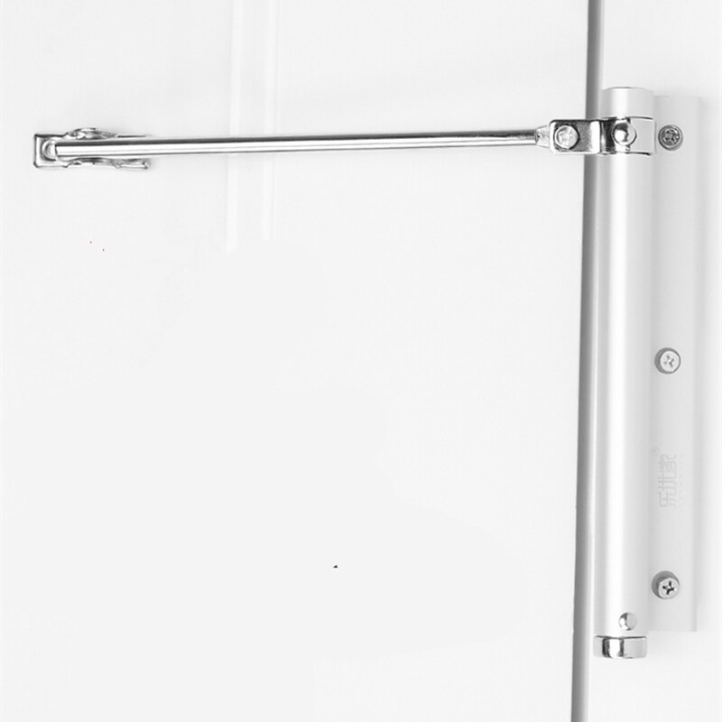 Elektrische poortopener Automatische Hydraulische Buffer Deurdranger 90 ° Positionering Home Stille Kamer Deur Pneumatische Automatische Deurdranger Meubelbeslag( Silver