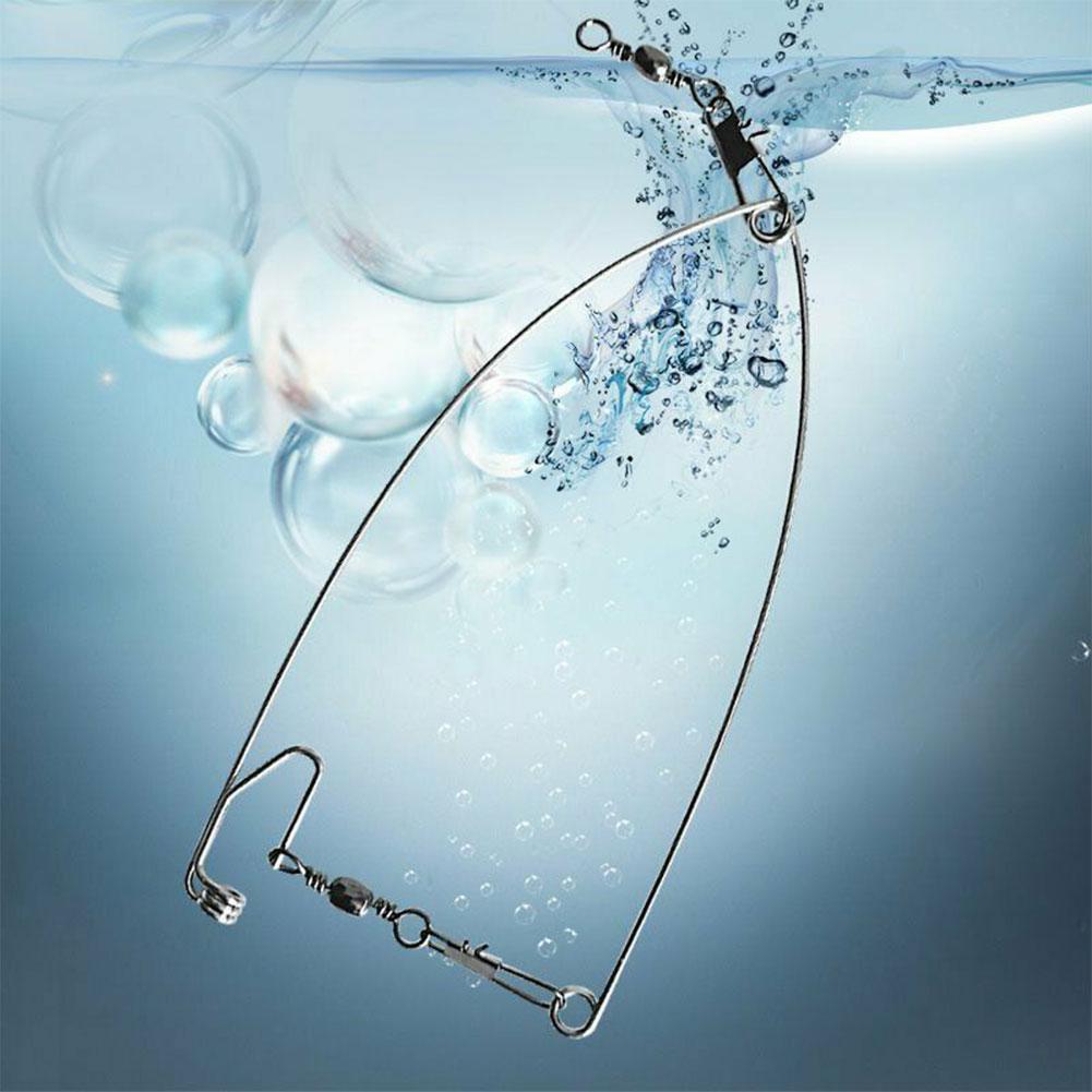 5pcs Automatic Fishing Device Trigger Spring Ejection Fishing Hook Bait Steel Universal Fishing Tackle Fishing Supplie