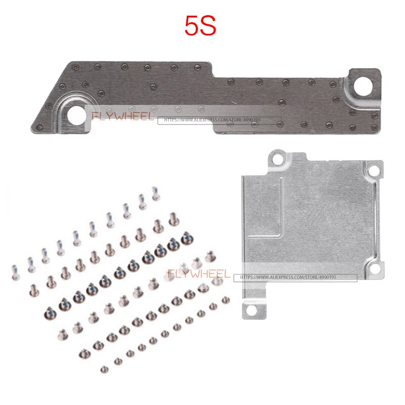 1set For iPhone 5 5S 6 6S 7 8 Plus LCD Display Metal Bracket Cover +Battery Spacer Metal Plate Holder With All Set Screws: For 5S