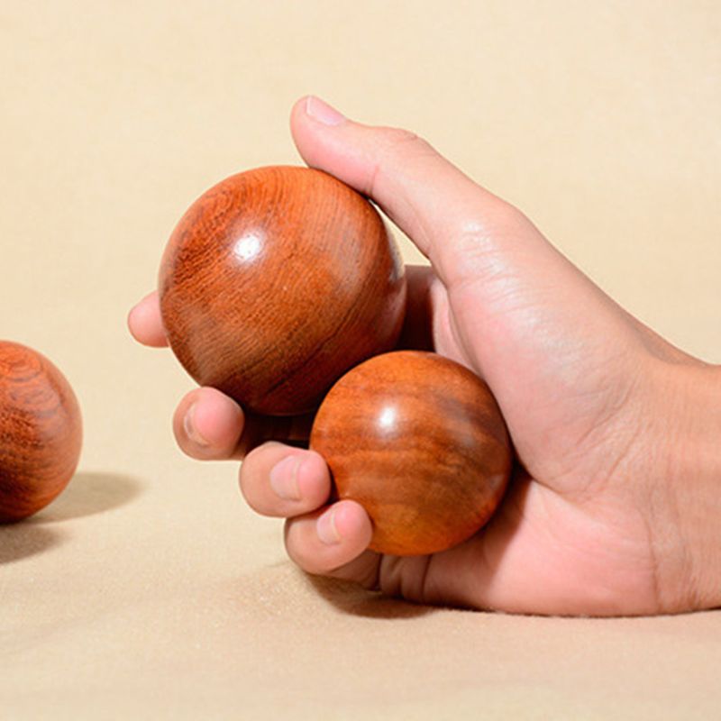 Mini træ fitness bold massage håndbold sundhed meditation øvelse stress relief baoding bolde hånd afslapning håndværk