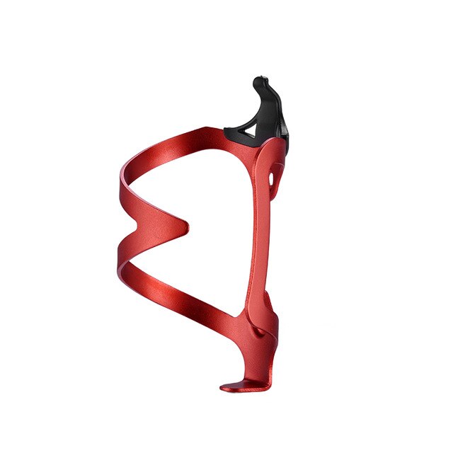ROCKBROS Ultralight Bicycle Alloy Bottle Holder Aluminium MTB Mountain Road Bike Bicycle Accessories Water Bottle Cage Holder: Unilateral red