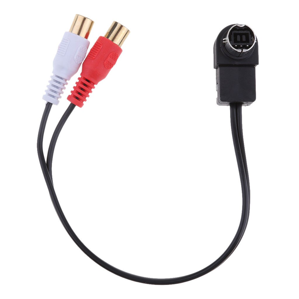 Ai-Net Rca Aux Kabel Om 2RCA Vrouwelijke Aux-ingang Adapter Kabel Voor KCA-121B Dvd Jvc Geluid Ingang Kabel 10Inch