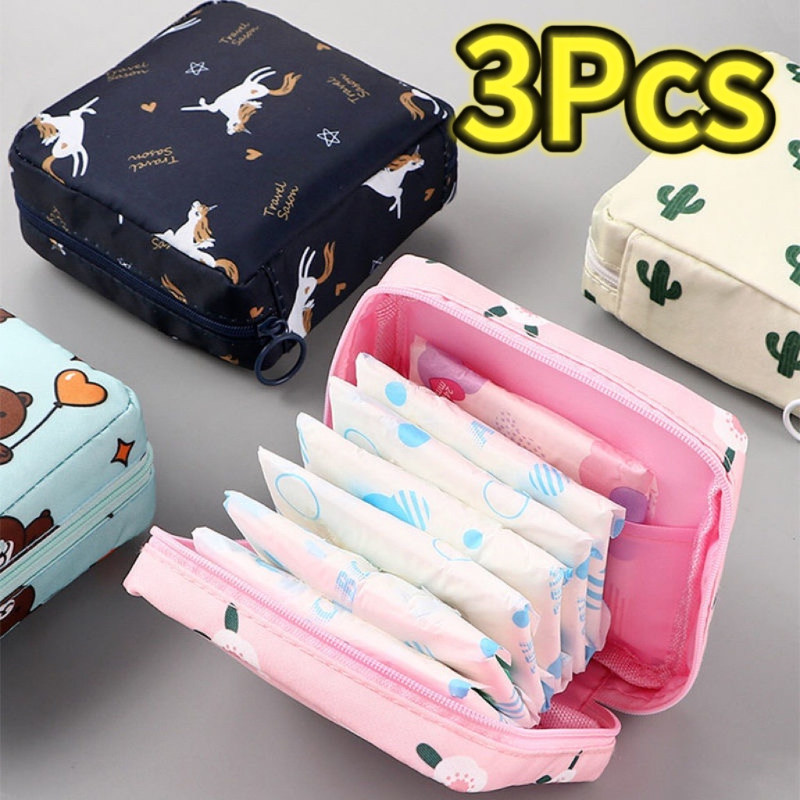 Frauen Tampon Lagerung Tasche fallen Sanitär Pad Beutel Serviette Kosmetik Taschen Organizer Damen machen-hoch Tasche Mädchen Tampon Halfter Organizer
