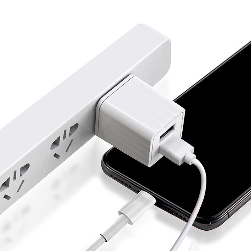 2.1A Dual USB Charger, Folding Foot Dual Port Charger, Portable Power Adapter Wall Charger with Foldable Plug(US Plug)