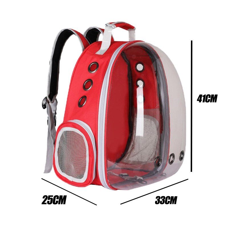 Portable Pet Cat Backpack Outdoor Travel Breathable Capsule Capsule Small Dog Cat Backpack Pet Carry Transparent Backpack