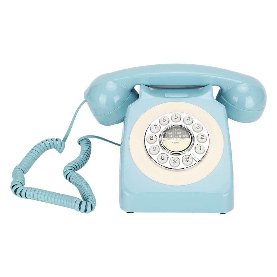 Retro telefon stationær ledning antik telefon gammel fastnet telefon support fsk/dtmf dobbelt system til hjemmekontor hotel