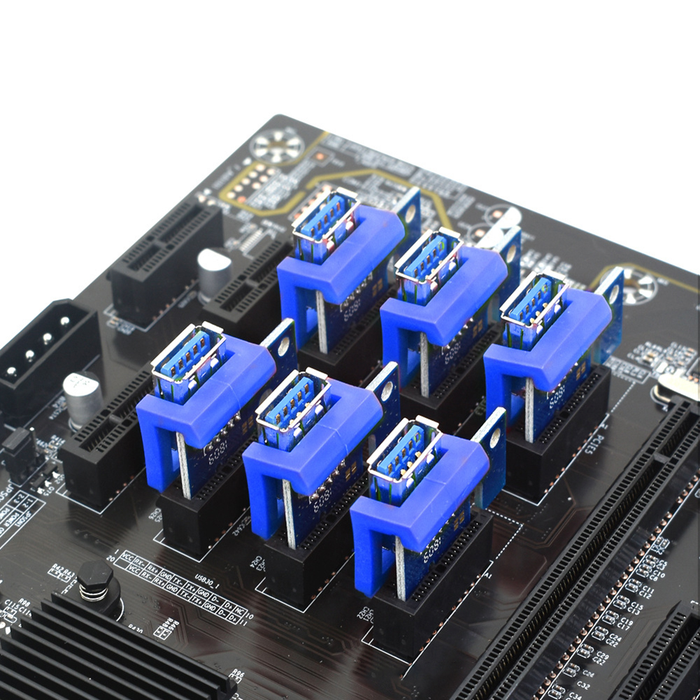10pcs PCIE Riser 1X Retainer Vertical Mount Locker USB Holder Cable Extender Riser PCIE Riser for Video Card Miner Mining