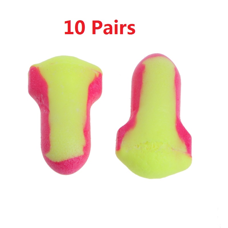 10 Pairs Disposable Soft Foam Earplugs Snore-Proof Sleep Ear Protector No Cords