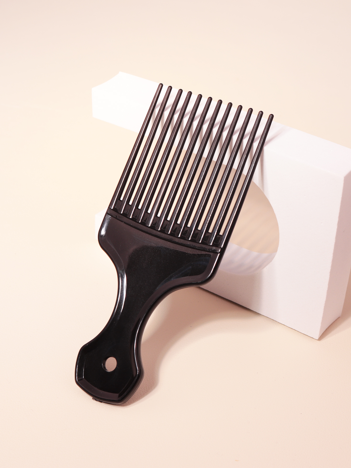 1 STKS brede getande borstel kam vork borstel inbrengen type haarkam plastic tandwiel kam krullend haar Afrikaanse kapsel tool