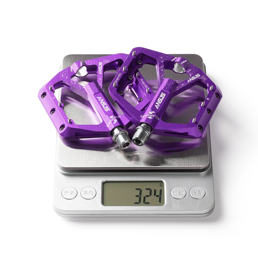 ANSJS Nicht-Slip Mountainbike Pedale, ultra Starke Bunte Cr-Mo CNC Gefräste 9/16 "3 Versiegelt Lager für Road BMX MTB Fixie Bike
