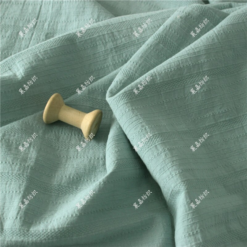 Katoen Stof Puur Katoen Vlakte Gewassen Jacquard Stof Vrouwen Overhemd Rok Stof Kinderkleding Stof