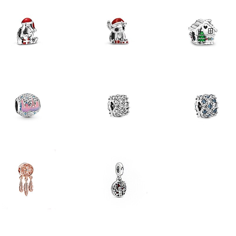 exquis capteur de rêves pain d'épice maison Transparent bleu lumineux charme, bijoux classiques pour Couples de noël