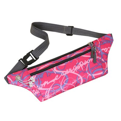 Kleurrijke unisex kleine heuptasjes met leuke prints, dames nylon borst- en schoudertas, all-match canvas draagtas voor heren