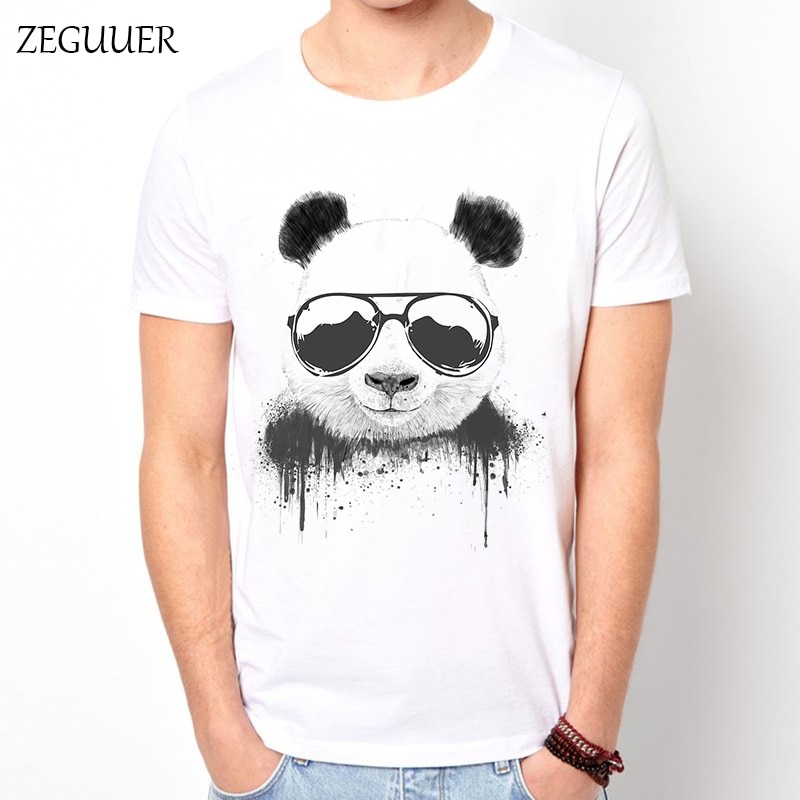 Panda Bear Clown Streetwear Tshirt Summer Funny T Shirts Mens T Shirts T Shirt Men Harajuku Boyfriend: 1 / L