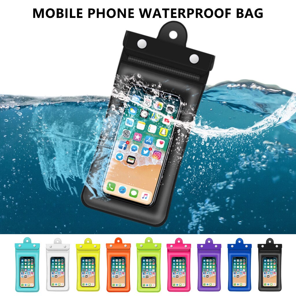 Waterdichte Tas Touchscreen Mobiele Telefoon Opbergtas Drie-Layer Verzegelde Opblaasbare Mobiele Telefoon Waterdichte Tas # YL5