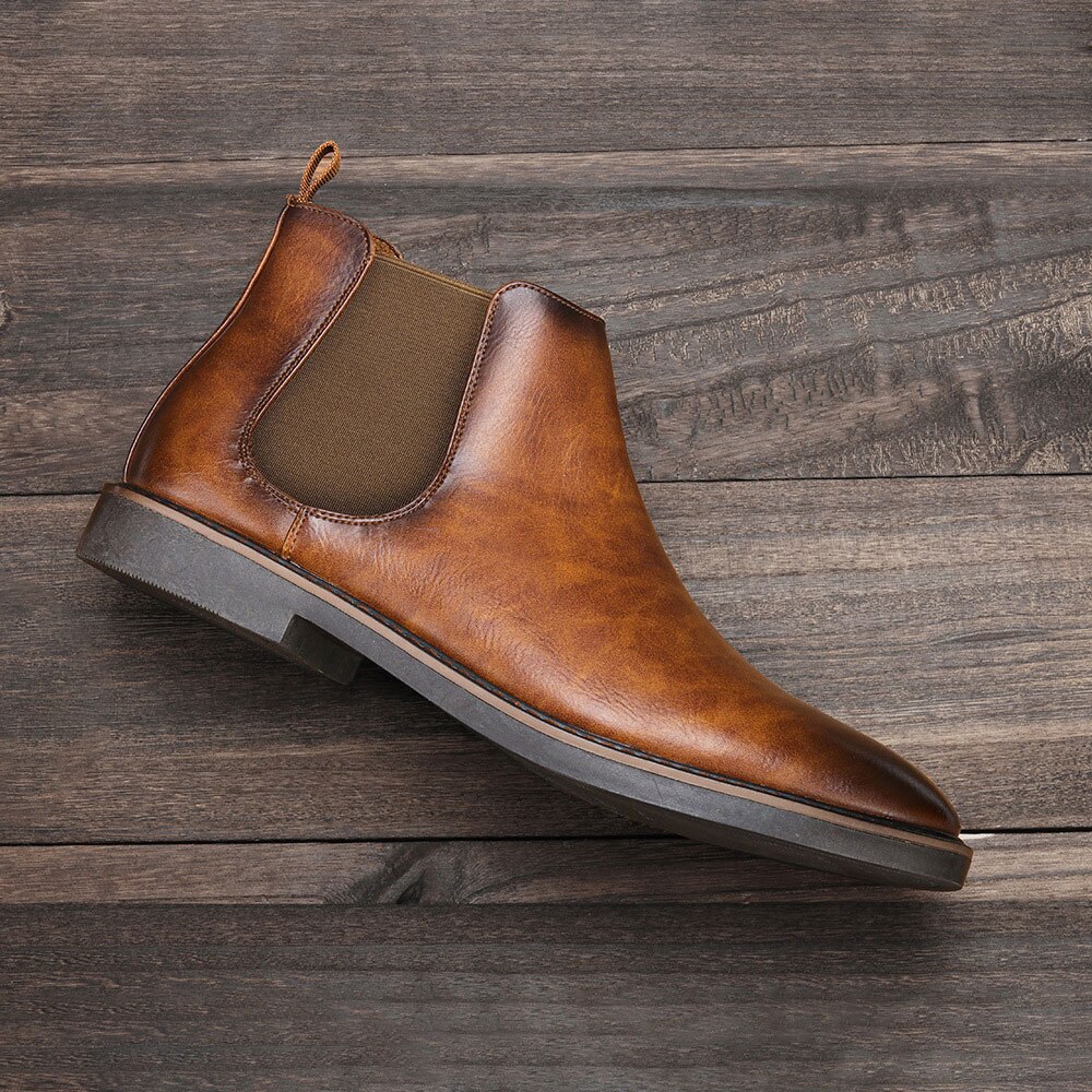 Vanmie chelsea boots herre retro herre ankelstøvler læderstøvler til herrer