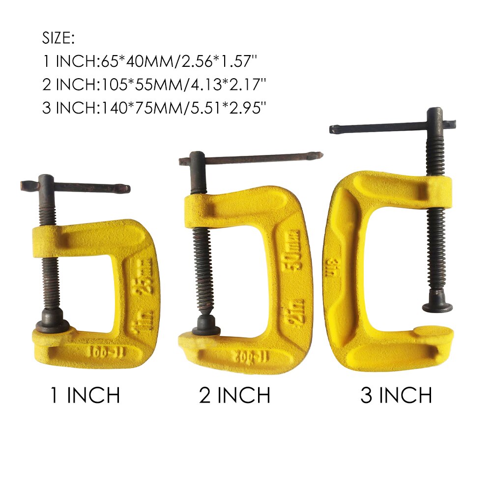 Woodworking G Clamp Quick Ratchet Release Speed Squeeze Wood Working Metal G Clamp Carpenter Vise Grip Clip Kit DIY Hand Tool