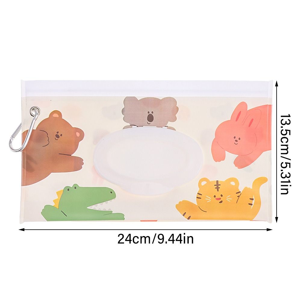 Eva Baby Nat Doekje Draagbare Gesp Doekjes Houder Case Flip Cover Snap-Strap Herbruikbare Navulbare Natte Doekje Buitensue Doos