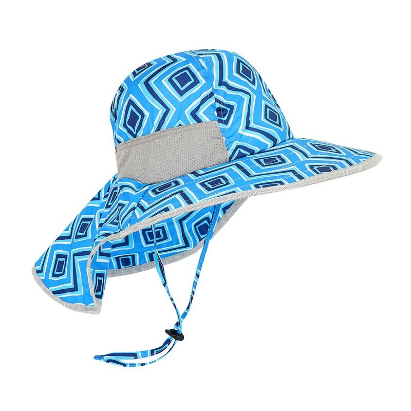 Kids UPF 50+ Bucket Sun Hat UV Sun Protection Hats Children Summer Play Hat with Neck Flap: A4
