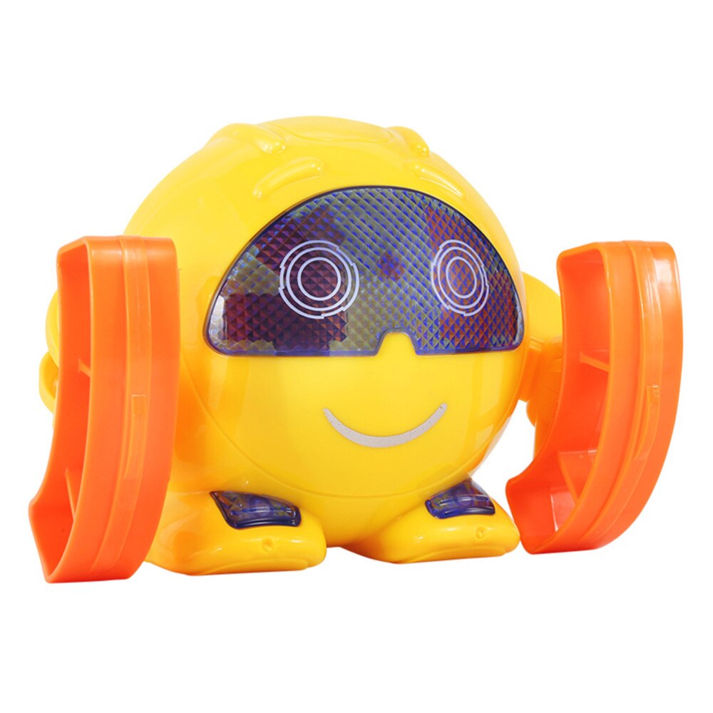 1PC Tumbling Robot Sound Control LED Light Music Electric Adorable Interactive Toy Stunt Robot Tumbling Robot for Toddler: Default Title