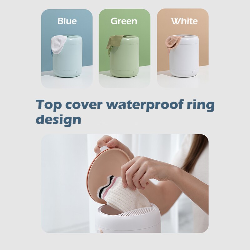 Machine à laver à lessive intelligente, Turbo chaussettes domestiques, petite lumière bleue, antibactérien, sous-vêtements, chaussettes, artef