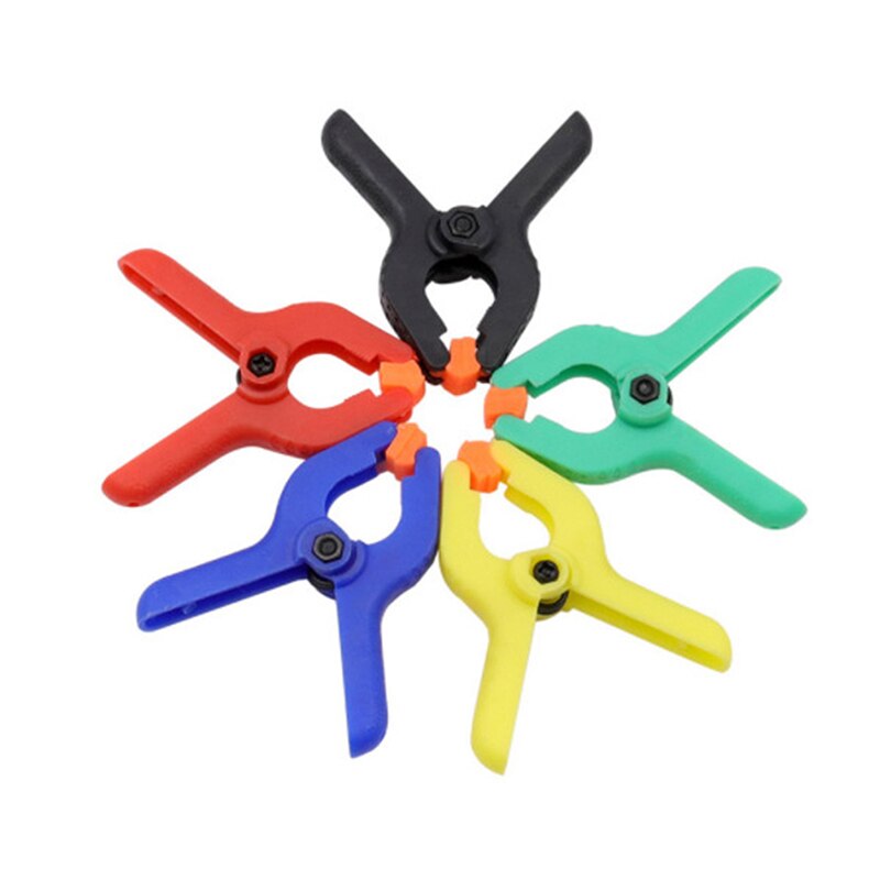 5 Stks/set 2 Inch Kleuren Lente Klem Plastic Nylon Klemmen Voor Houtbewerking Lente Clip