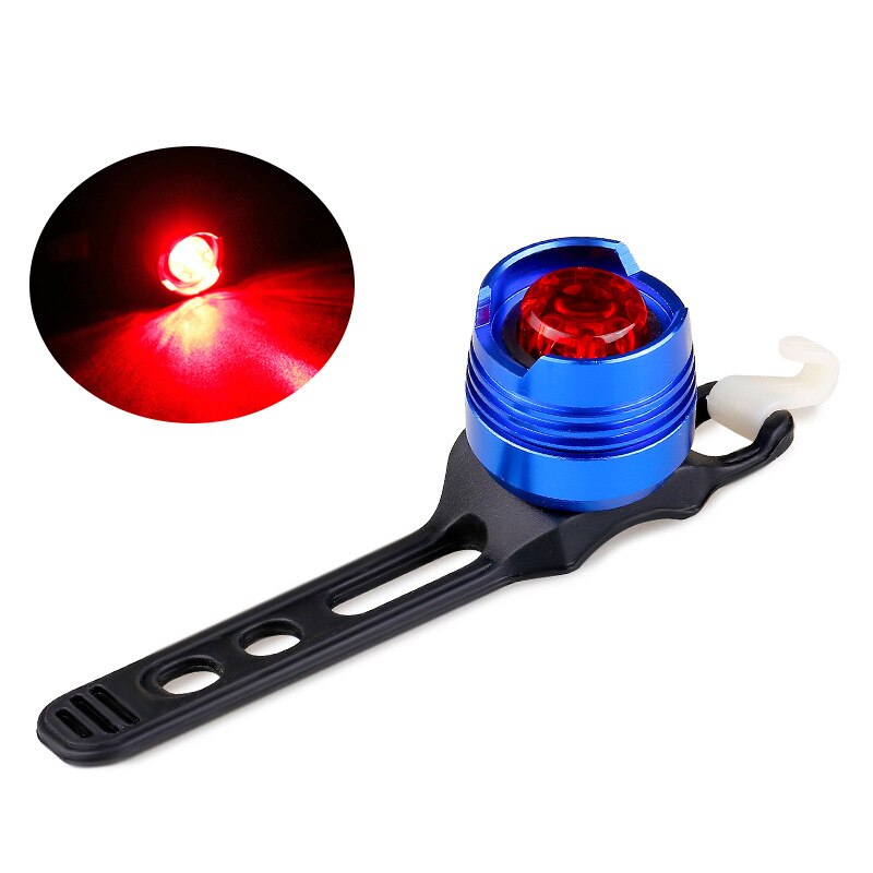 Waterdichte Fiets Licht Achterlicht Led Fiets Achterlicht Mountainbike Fietsen Achterlicht Veiligheidswaarschuwing Licht Fiets Accessoires: Blue - Red