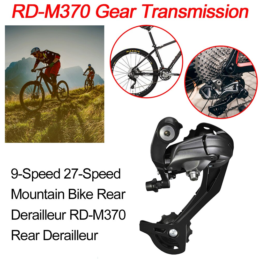 M370 7/8/9 Speed Mountain Bike Rear Derailleurs 27 Speed Freewheel Derailleur RD-M370 MTB Bicycle Parts Bike Accessories