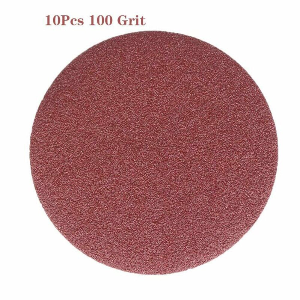 10pcs 5inch/125mm 40-2000Grit Round Shape Disk Sand Sheets Sandpaper Polishing: Orange