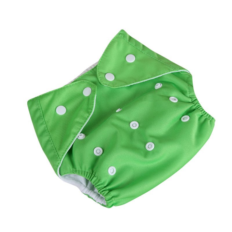 Baby Girl Infant Thin Diapers Reusable Nappy Covers Inserts Cloth Boy Adjustable Diapering Cloth Diapers: green
