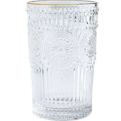 Vintage präglat phnom penh glas vinglas ölmugg te kall dryck mjölk te juice kopp glas