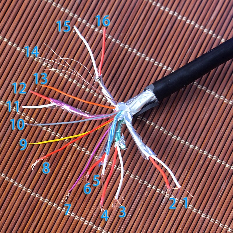 30cm Inside 15Pin Full HD VGA D-Sub RGB Projector Short Video Cable Cord Male to Female for Monitor