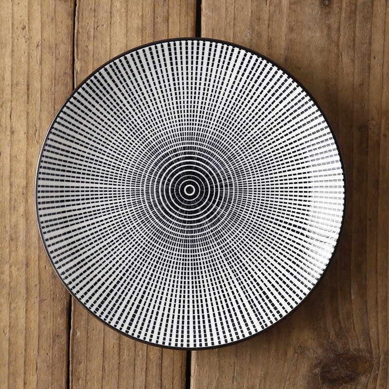 Nordic Creatieve Moderne Minimalistische Onderglazuur Keramische Servies Huishoudelijke 8-Inch Western-Stijl Voedsel En Snack Vlakke Plaat: E 20.5x20.5x2.4cm