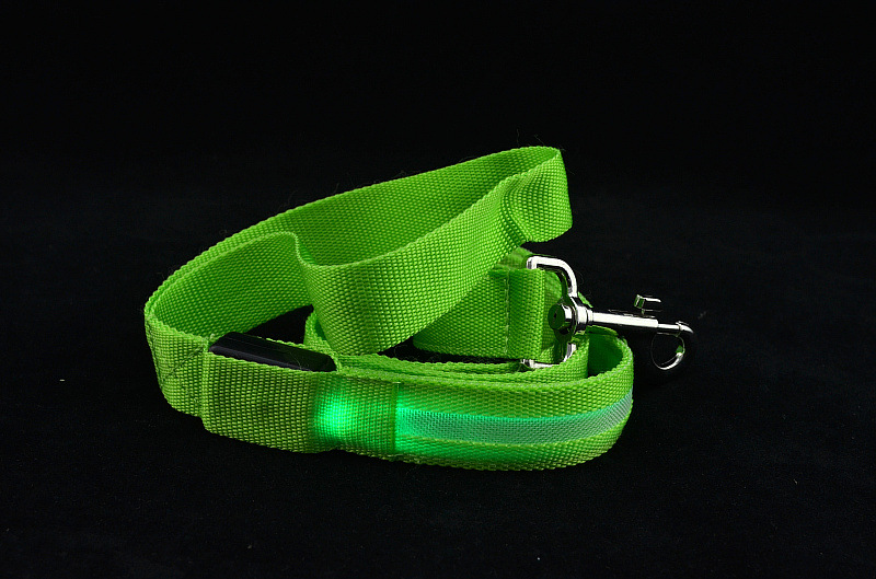 Nylon led-oplichtende hondenriem voor nachtveiligheid, knipperende led-hondenhalsband met lichtgevende verlichting, huisdierbenodigdheden, kattentekening, kleine riem met led-verlichting voor honden.