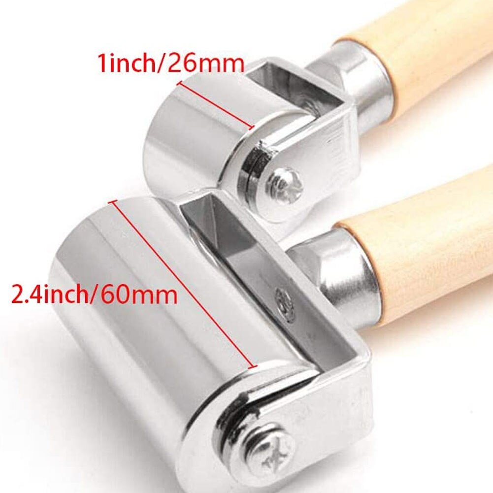 26/60/100mm Leather Glue Edges Laminating Roller Craft Smoother DIY Handmade Crease Press Tool Leather Craft Roller