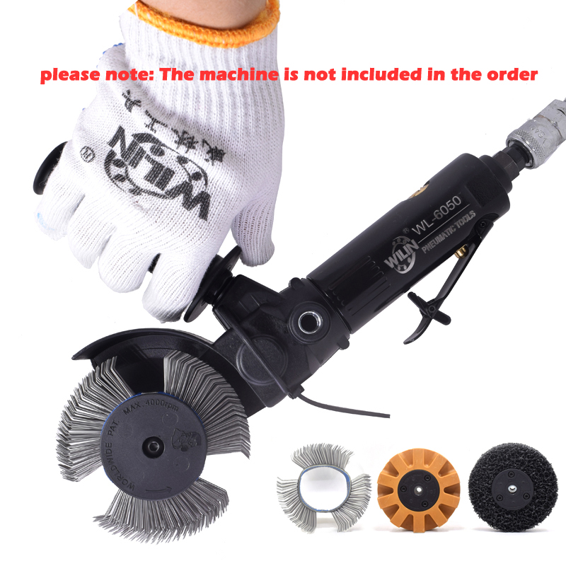 Car Painting surface durable rust removal Tool Decals Rubber Eraser glue stainless wire Hub brush Black Stripping Wheels