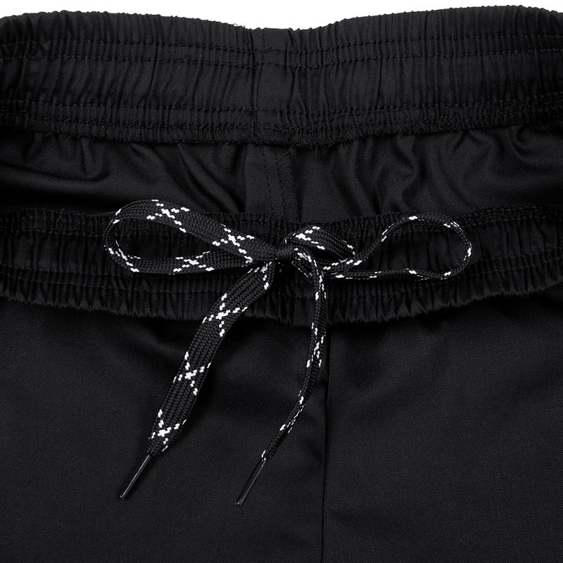 Comfortable cheap elastic waist band black chef pants unisex restaurant uniforms pants catering cook pants