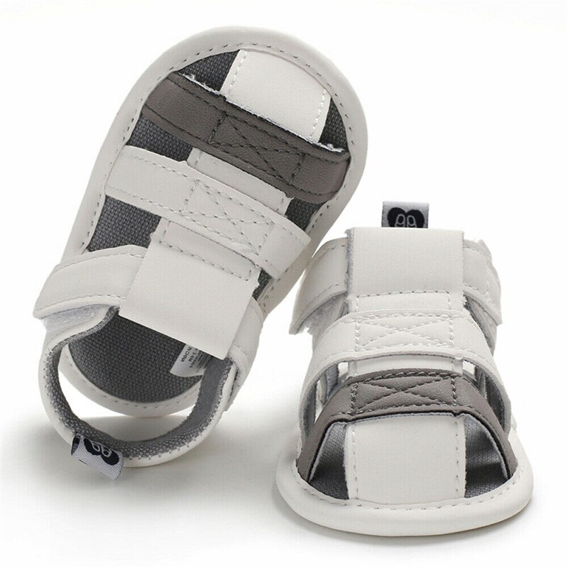 Summer Baby Newborn Soft Crib Sole Leather Shoes Prewalker Sandals Breathable Pu infant Beach Shoes