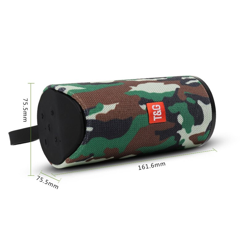 TG113 Bluetooth Speaker Portable Speaker Wireless Outdoor Sports Waterproof Subwoofer Audio Stereo Music Surround Sound: TG 113 Army Green