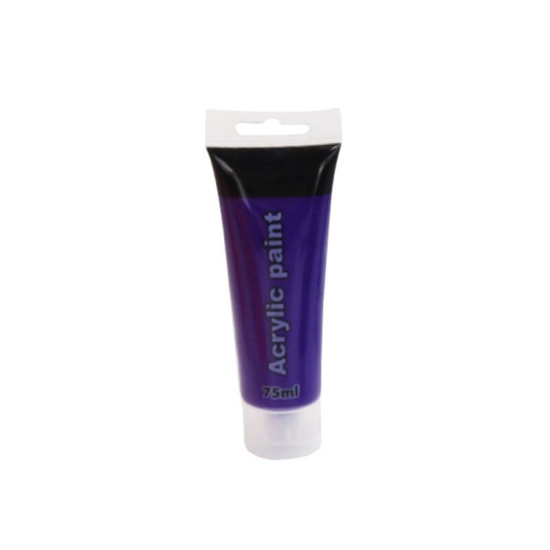 Peinture en tissu pour vêtements | Tuyau acrylique de 75ml peinture murale pour vêtements, fiber de clou Textile, peintures acryliques, grandes fournitures d'art
