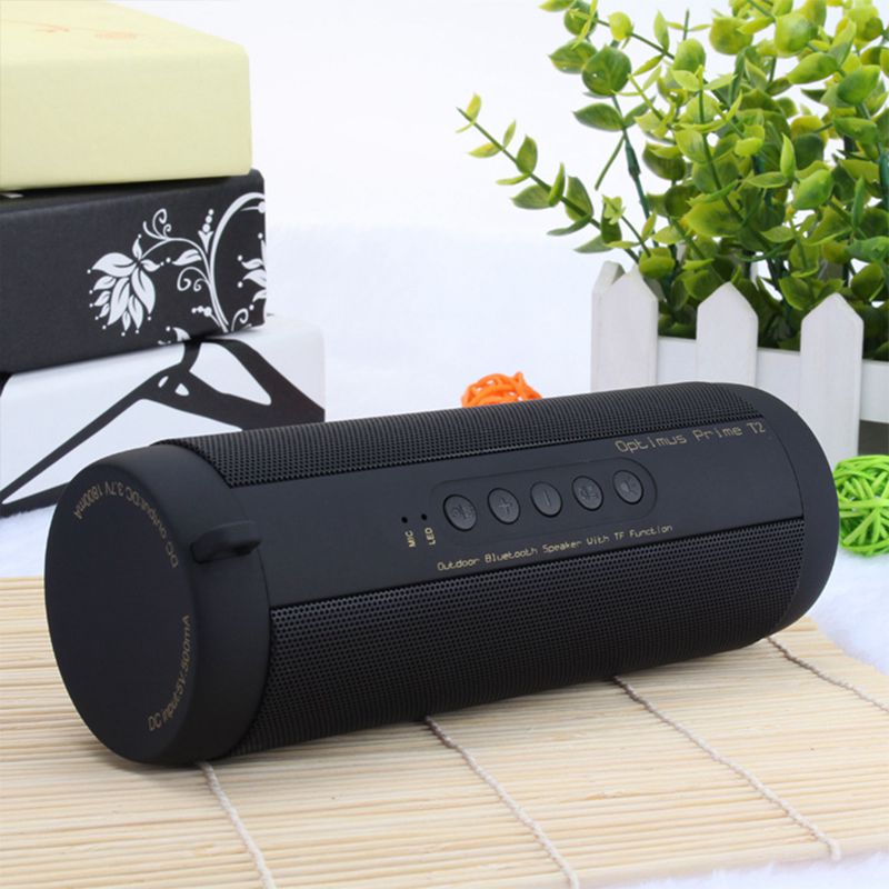 IPX7 Waterproof Outdoor HIFI Column Speaker Wireless Bluetooth Speaker Subwoofer Sound Box with Flashlight Support: Default Title