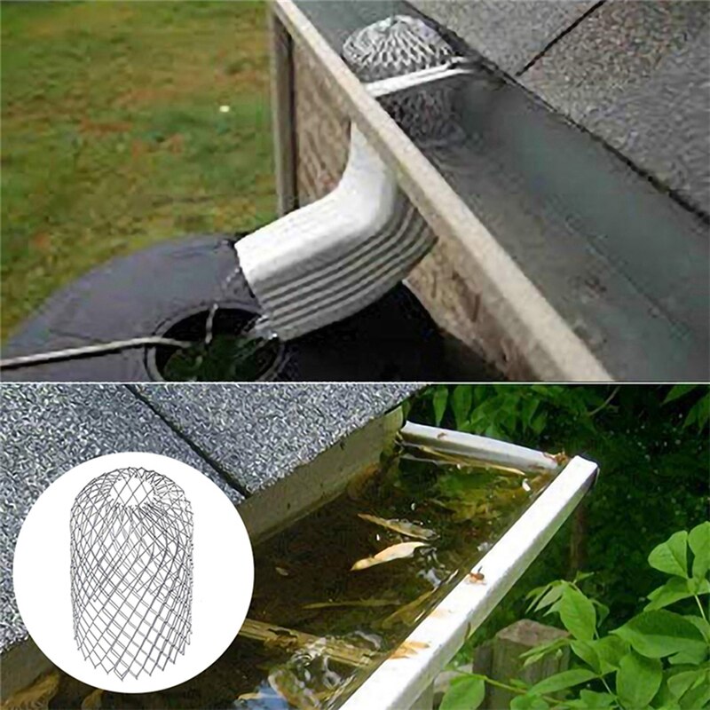 Roof Gutter Guard Filters Expand Aluminum Filter Strainer Stops Drain Net Cover