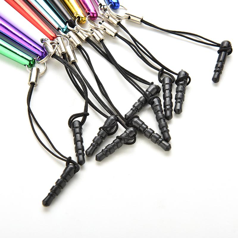 10Pcs/lot Universal Capacitive Screen Touch Pen Stylus for Smart PC Laptop Tablets Pens with Dust Plugs Touch Screen Stylus Pens