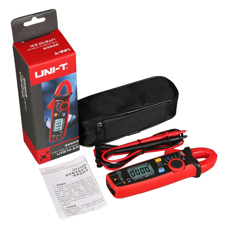UNI-T UT210D UT210E Pro Digital Mini Clamp Meter AC DC Current True RMS Capacitance Tester Auto Range VFC Multi-Tester